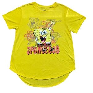 Nickelodeon SpongeBob Graphic Tee Yellow Women’s XL T-shirt